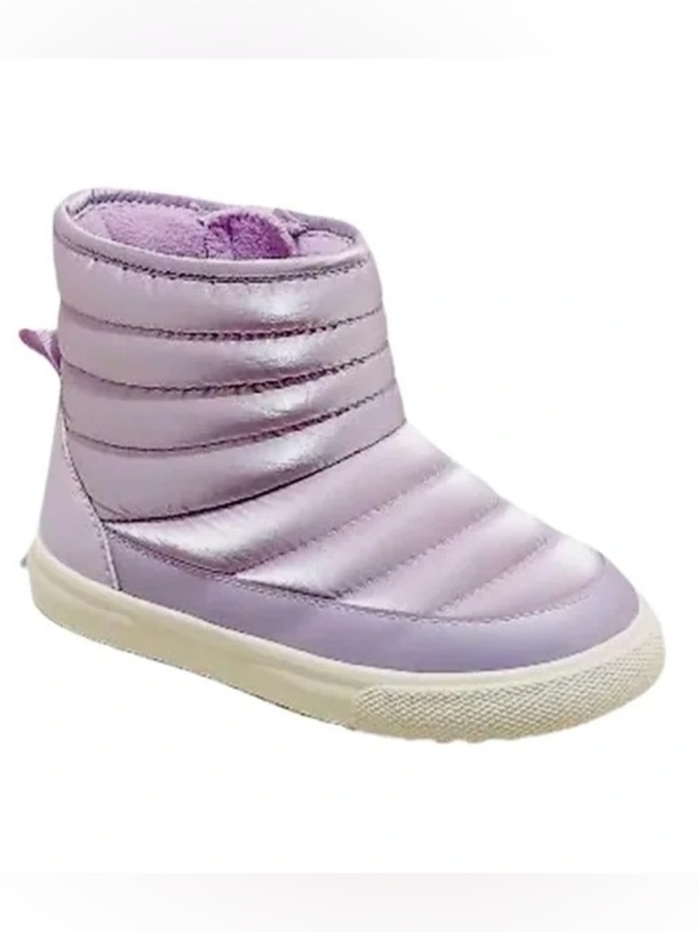 Cat & Jack puffer toddler boots purple 9